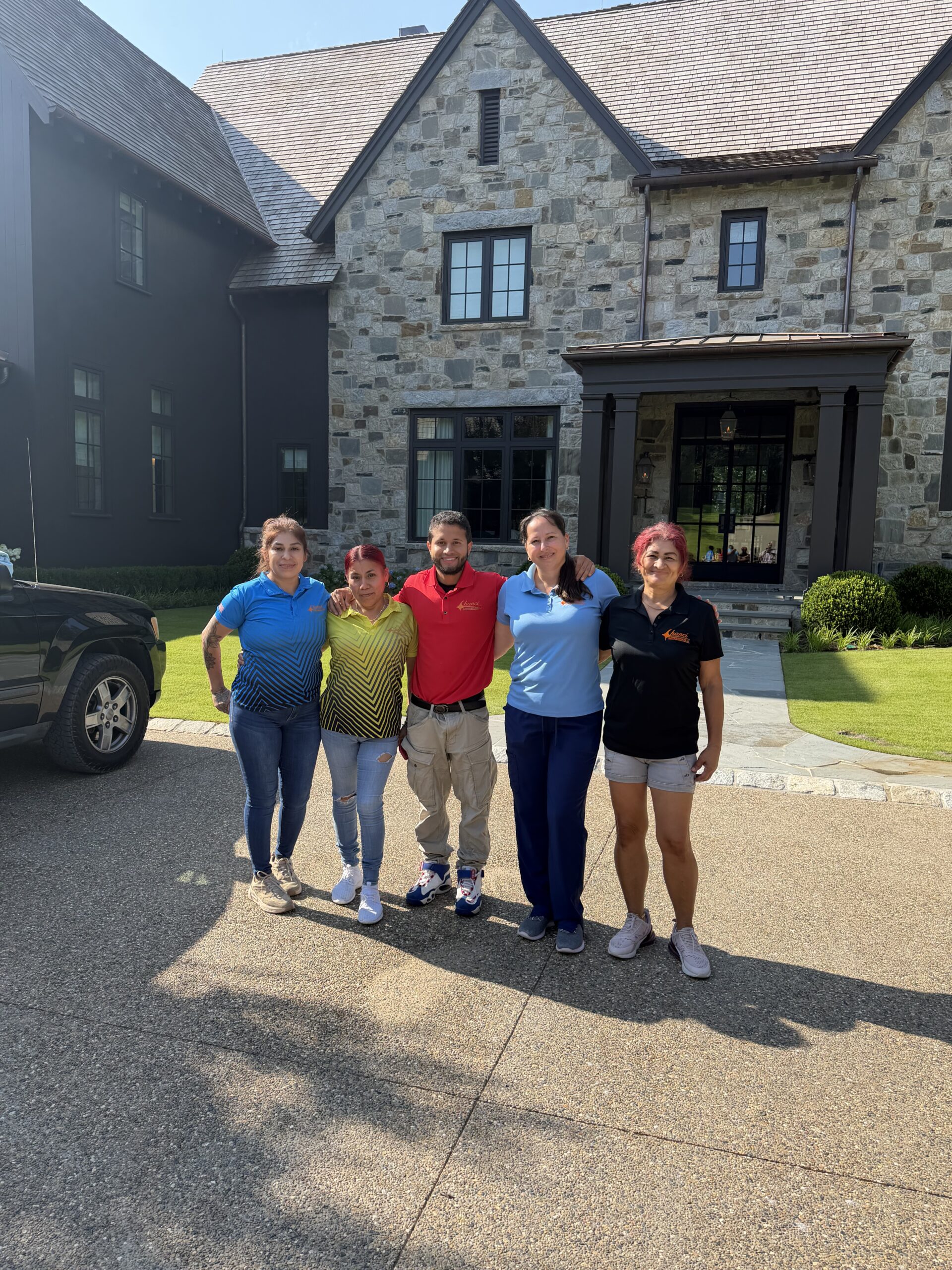 Professional cleaning team